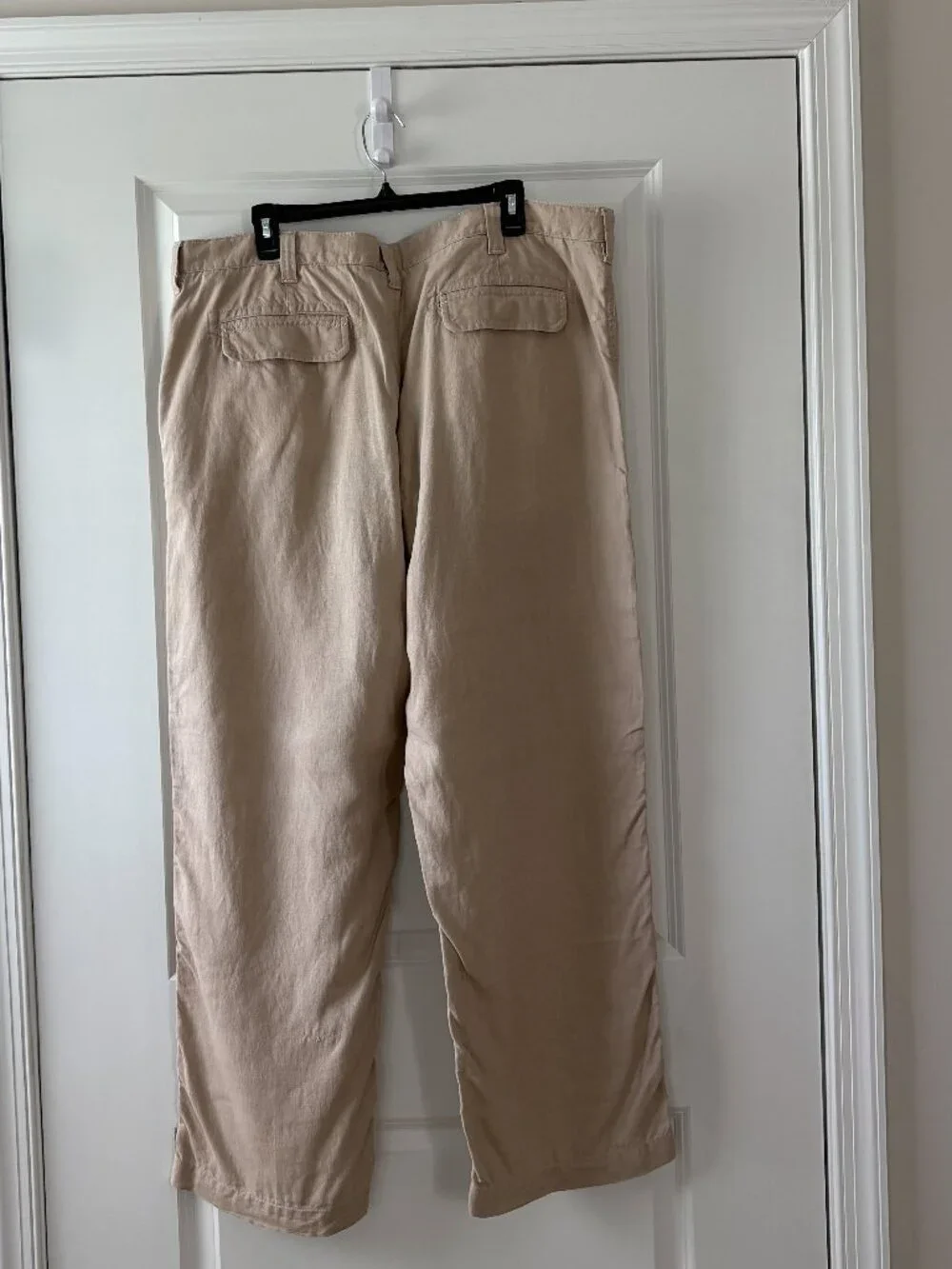 Apt. 9 Men's 100% Pure Linen Pants, Flat Front, Beach Chinos Size 40/32